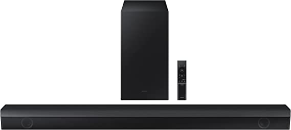 Photo 1 of Samsung HW-B450 2.1ch Soundbar w/Dolby Audio, Subwoofer Included, Bass Boosted, Wireless Bluetooth TV Connection, Adaptive Sound Lite, Game Mode, 2022
