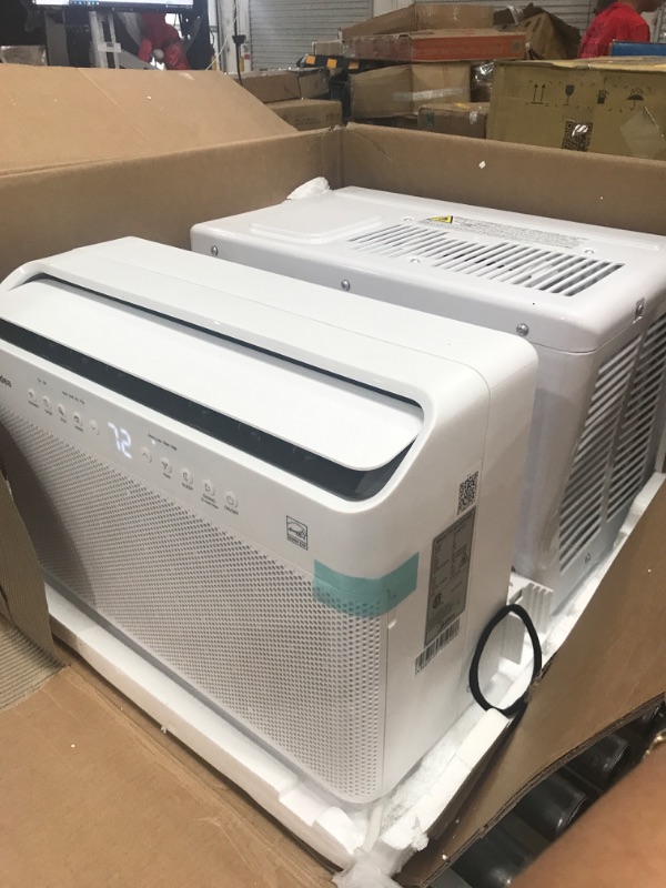 Photo 2 of Midea 8,000 BTU U-Shaped Smart Inverter Window Air Conditioner–Cools up to 350 Sq. Ft., Ultra Quiet with Open Window Flexibility, Works with Alexa/Google Assistant, 35% Energy Savings, Remote Control
