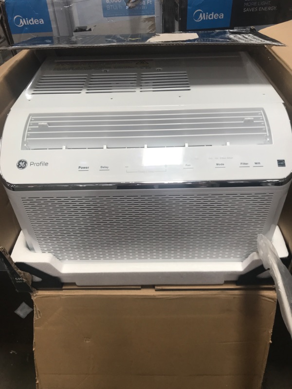 Photo 2 of DOES NOT BLOW OUT AIR--GE Profile Ultra Quiet Window Air Conditioner 8,100 BTU, WiFi Enabled Energy Efficient for Medium Rooms, Easy Installation with Included Kit, 8K Window AC Unit, Energy Star, White
