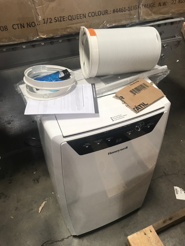 Photo 3 of Honeywell Classic Portable Air Conditioner with Dehumidifier & Fan, Cools Rooms Up to 700 Sq. Ft. with Drain Pan & Insulation Tape, MN4CFSWW9 (White), 29.400. missing window vent adaptor piece
