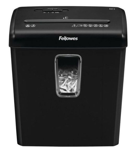 Photo 1 of Fellowes Powershred 6ct Cross-Cut Paper Shredder - Black

