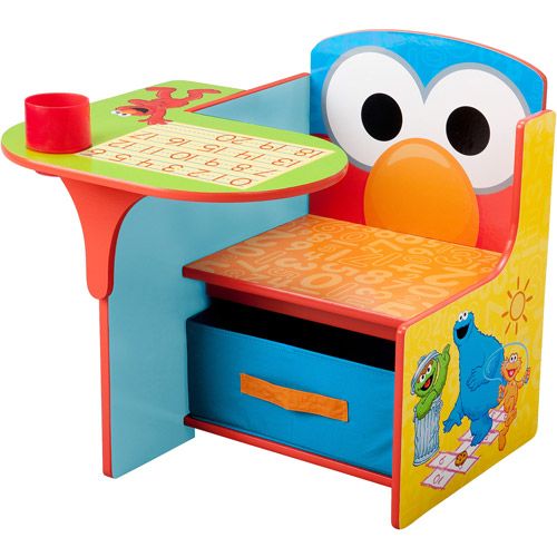 Photo 1 of *incomplete* Delta Children Sesame Street Elmo Toddler Desk Chair with Storage