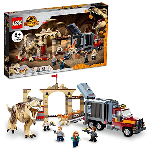 Photo 1 of LEGO Jurassic World Dominion T. rex & Atrociraptor Dinosaur Breakout 76948 Building Toy Set for Kids Aged 8 and up (461 Pieces)
