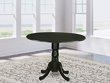 Photo 1 of *Incomplete set tabletop not included** *Box 1 of 2**
East West Furniture Dublin Table-Black Table Top Surface and Black Finish Pedestal Legs Hardwood Frame Dining Room Table
*Missing round table top*
