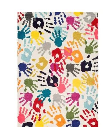 Photo 1 of 
nuLOOM
Pinkie Handprint Playmat Multi 8 ft. x 10 ft. Area Rug