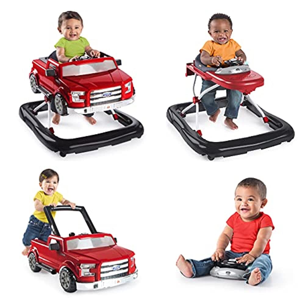 Photo 1 of Bright Starts Ford F-150 Ways to Play 4-in-1 Baby Activity Push Walker, Red, Age 6 months+
