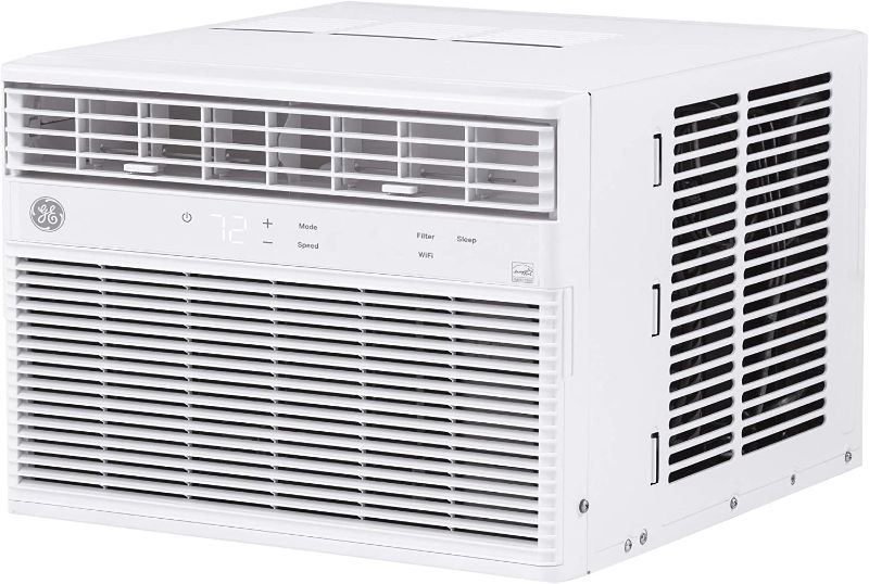 Photo 1 of ***PARTS ONLY***
GE Window Air Conditioner 8000 BTU, Wi-Fi Enabled, Energy-Efficient Cooling for Medium Rooms, 8K BTU Window AC Unit with Easy Install Kit, Control Using Remote or Smartphone App
