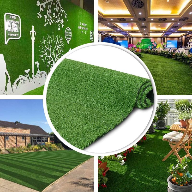 Photo 1 of · Petgrow · Synthetic Artificial Grass Turf 5FTX8FT, Indoor Outdoor Balcony Garden Pet Rug Turf Home Decor, Faux Grass Rug Carpet with Drainage Holes
