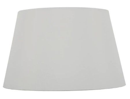 Photo 1 of 12 in. Dia x 9 in. H White Round Midsize Lamp Shade