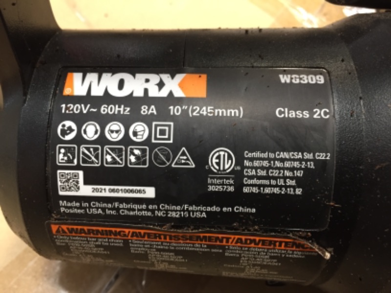 Photo 5 of ***PARTS ONLY*** WORX WG309 8 Amp 10" Electric Pole Saw
