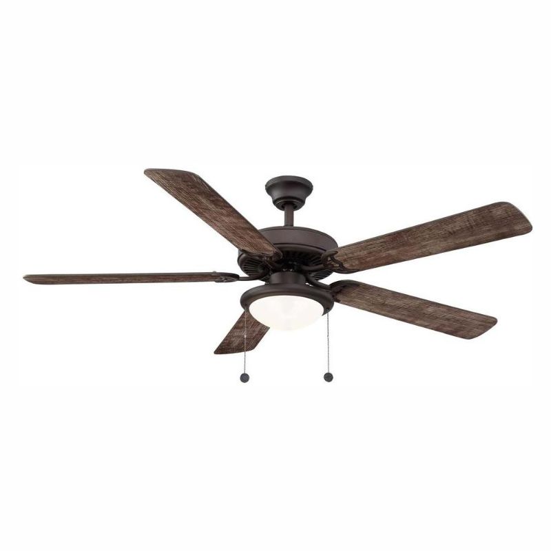 Photo 1 of Trice 56 in. LED Espresso Bronze Ceiling Fan
