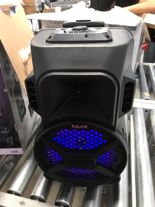 Photo 4 of (NOT FUNCTIONAL)Megabass Bluetooth Karaoke Jobsite Speaker
