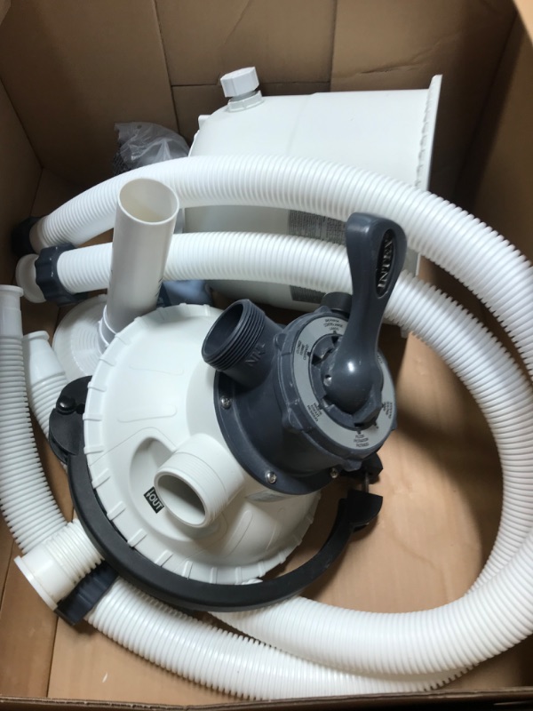 Photo 3 of (NOT FUNCTIONAL) INTEX 26647EG SX2800 Krystal Clear Sand Filter Pump for Above Ground Pools, 14in