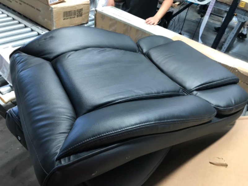 Photo 2 of Serta Big & Tall Executive Office Chair High Back All Day Comfort Ergonomic Lumbar Support, Bonded Leather, Black
