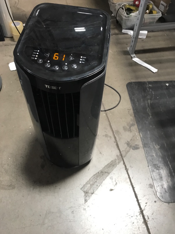 Photo 2 of 10,000 BTU Portable Air Conditioner with Built-In Dehumidifier in Gray