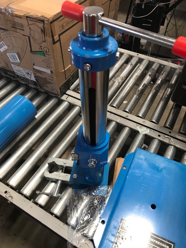 Photo 3 of (Parts Only) HTTMT- Heavy Duty Hydraulic Vehicle Auto Spring Compressor Hand Operate Spring Coil Compressor Jack Compression Strut Rising Handle (Maximum Height 16.92" (430 mm) [P/N: ET-CAR-FIX003A-Blue]