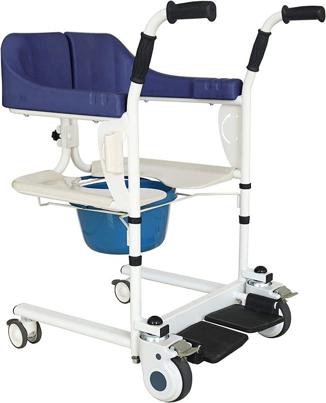 Photo 1 of ( Parts Only) PHASFBJ Multifunctional Patient Transfer Chair,Nursing Lift Wheelchair,with Toilet and Cushion,Medical Waterproof Lift Machine,for Patient,Elderly etc,Basic Version