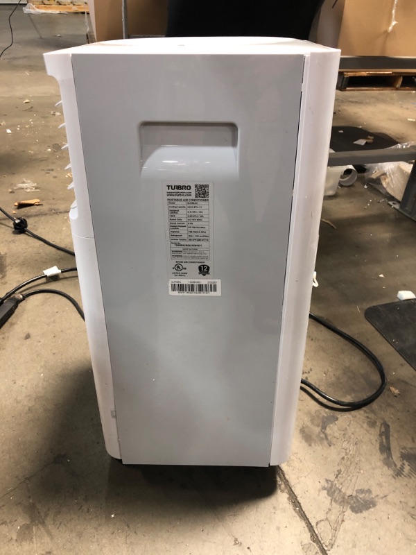 Photo 5 of (missing attachments, damaged frame) TURBRO Greenland 10,000 BTU Portable Air Conditioner, Dehumidifier and Fan, 3-in-1 Floor AC Unit for Rooms up to 400 Sq Ft, Sleep Mode, Timer, Remote Included (6,000 BTU SACC)