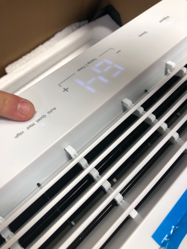 Photo 2 of (dented) GE Profile ClearView Window Air Conditioner 6,100 BTU, WiFi Enabled, Ultra Quiet for Small Rooms, Full Window View with Easy Installation, Energy-Efficient Cooling, 6K Window AC Unit, White