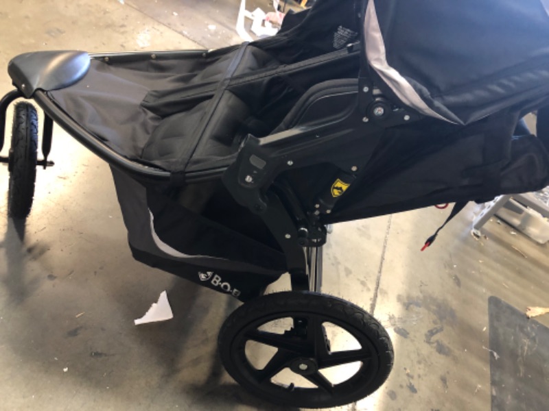 Photo 2 of (Missing Trays) BOB Gear Revolution Flex 3.0 Duallie Double Jogging Stroller, Graphite Black