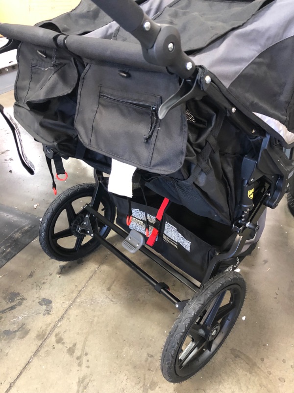 Photo 4 of (Missing Trays) BOB Gear Revolution Flex 3.0 Duallie Double Jogging Stroller, Graphite Black