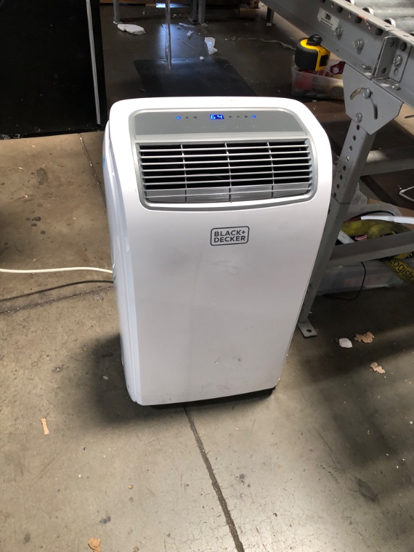 Photo 5 of (PUNCTURED FRONT; DAMAGED ATTACHMENT) BLACK+DECKER 10,000 BTU Portable Air Conditioner with Remote Control, White
