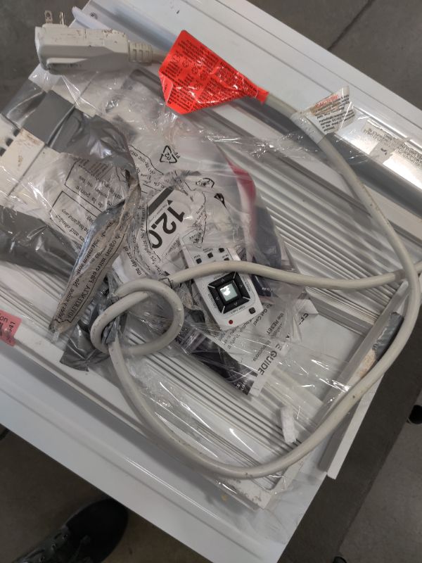 Photo 1 of POWERS ON** window mount piece is damaged as well as the metal condenser coil on the back of the unit
Frigidaire 10,000 BTU 115V Window-Mounted Compact Air Conditioner with Remote Control, White
