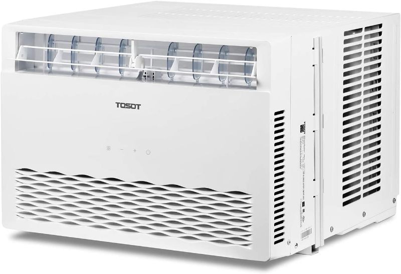 Photo 1 of TOSOT 8,000 BTU Air Conditioner Cools up to 350 sq. ft. Quiet, LED, Smart Remote Control, Energy Efficient Window AC, 8000, White
