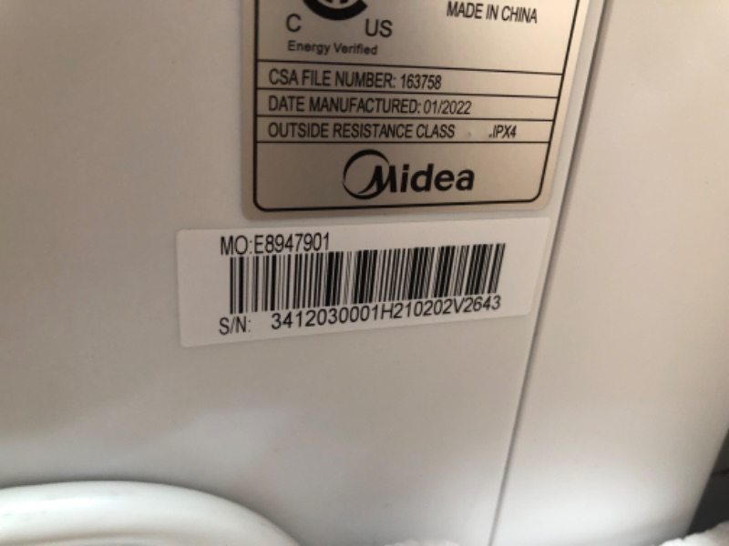 Photo 4 of TESTED POWERS ON*
Midea 10,000 BTU U-Shaped Smart Inverter Window Air Conditioner–Cools up to 450 Sq. Ft., Ultra Quiet with Open Window Flexibility, Works with Alexa/Google Assistant, 35% Energy Savings, Remote Control
