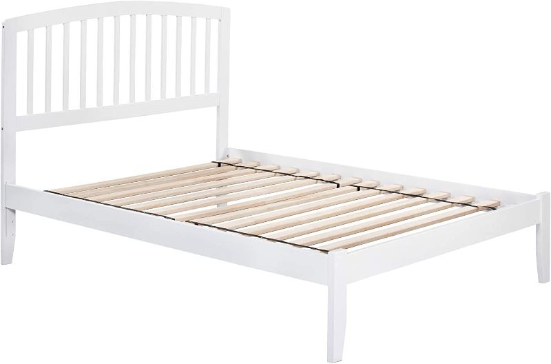 Photo 1 of incomplete box 2 of 2 ** Atlantic Furniture Richmond Platform Bed with Open Foot Board, Full, White
