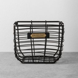 Photo 1 of 3 Wire Storage Basket Black - Hearth & Hand™ with Magnolia

