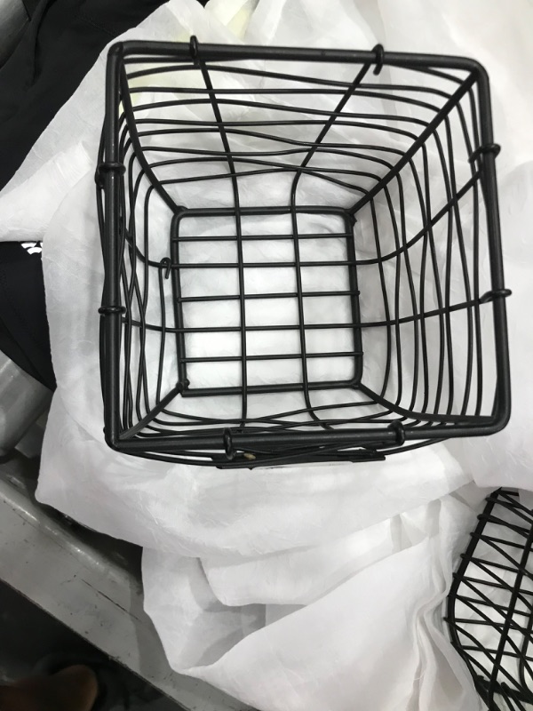 Photo 3 of 3 Wire Storage Basket Black - Hearth & Hand™ with Magnolia

