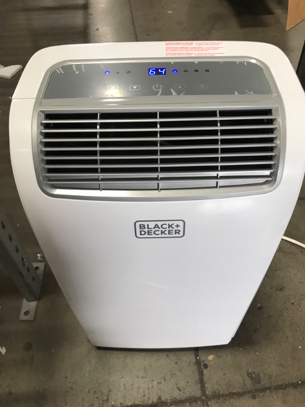 Photo 1 of BLACK+DECKER 10,000 BTU Portable Air Conditioner with Remote Control, White
