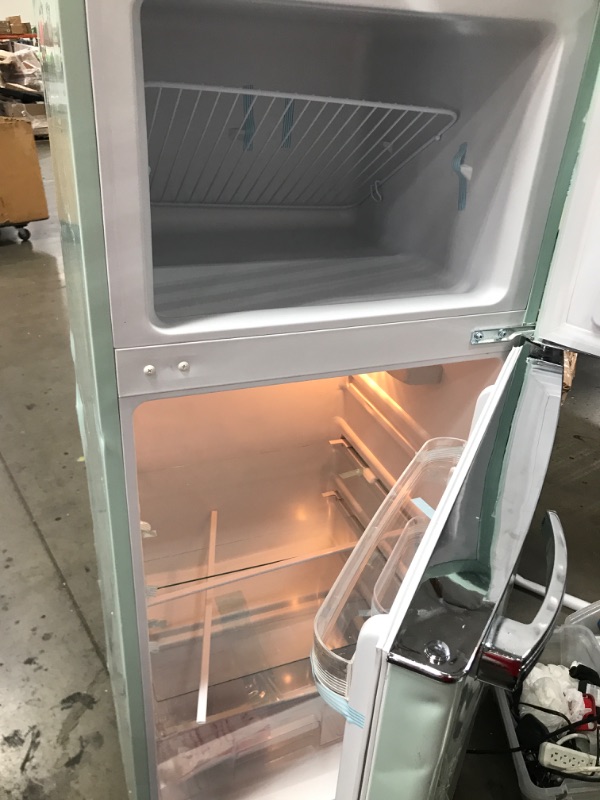 Photo 3 of Frigidaire EFR753-MINT 2 Door Apartment Size Refrigerator with Freezer, 7.5 cu ft, Retro, Mint
