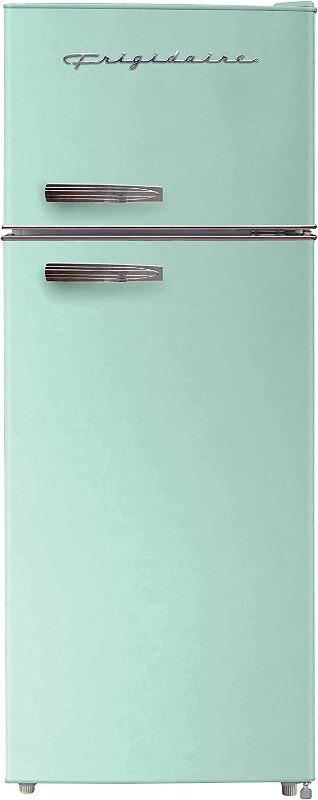 Photo 1 of Frigidaire EFR753-MINT 2 Door Apartment Size Refrigerator with Freezer, 7.5 cu ft, Retro, Mint
