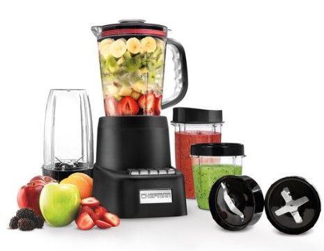 Photo 1 of Chefman?Countertop + Travel Dynamic Blending System, 12 Piece Set, Black
