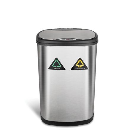 Photo 1 of  Rectangular Motion Sensor Trash Can, 13.2 Gallon
