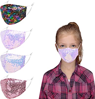 Photo 1 of 3 Pack Kids Reusable Washable Adjustable Cloth Face Masks, Funny for Boys Girls (4 Cts Each Pk)