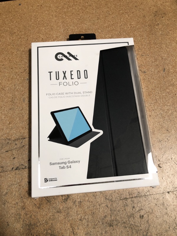 Photo 2 of Case-Mate Samsung Galaxy Tab S4 Tuxedo - Black Case