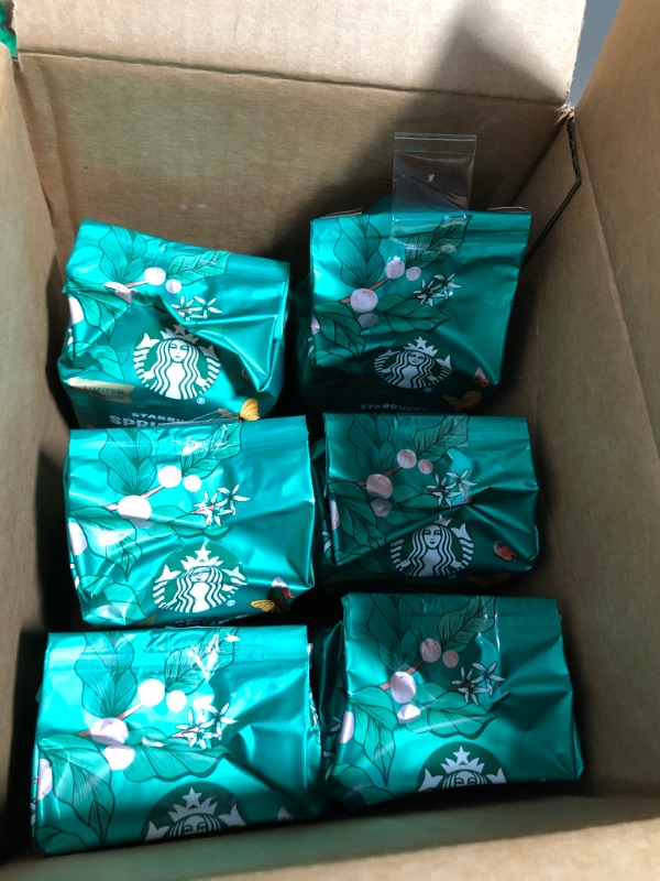 Photo 2 of (BB JUN 30 22) NONREFUNDABLE  Starbucks Ground Coffee—Medium Roast Coffee—Spring Day Blend—Limited Edition—6 bag (10 oz)
