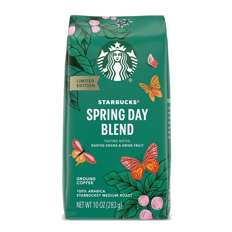 Photo 1 of (BB JUN 30 22) NONREFUNDABLE Starbucks Ground Coffee—Medium Roast Coffee—Spring Day Blend—Limited Edition—6 bag (10 oz)
