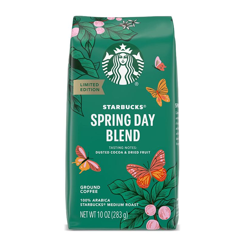 Photo 1 of (BB JUN 30 22) NONREFUNDABLE  Starbucks Ground Coffee—Medium Roast Coffee—Spring Day Blend—Limited Edition—6 bag (10 oz)
