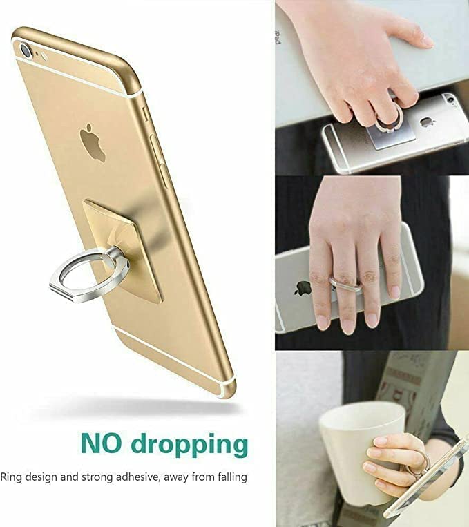 Photo 1 of 4 Universal Rotating Finger Ring Stand Holder for Cell Phone iPhone Samsung Tablet-gold