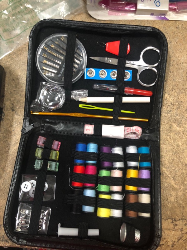 Photo 3 of ??ARTIKA Sewing Kit for Adults and Kids - Small Beginner Set w/ Multicolor Thread, Needles, Scissors, Thimble & Clips - Emergency Repair and Travel Kits - Sewing Accessories and Supplies
