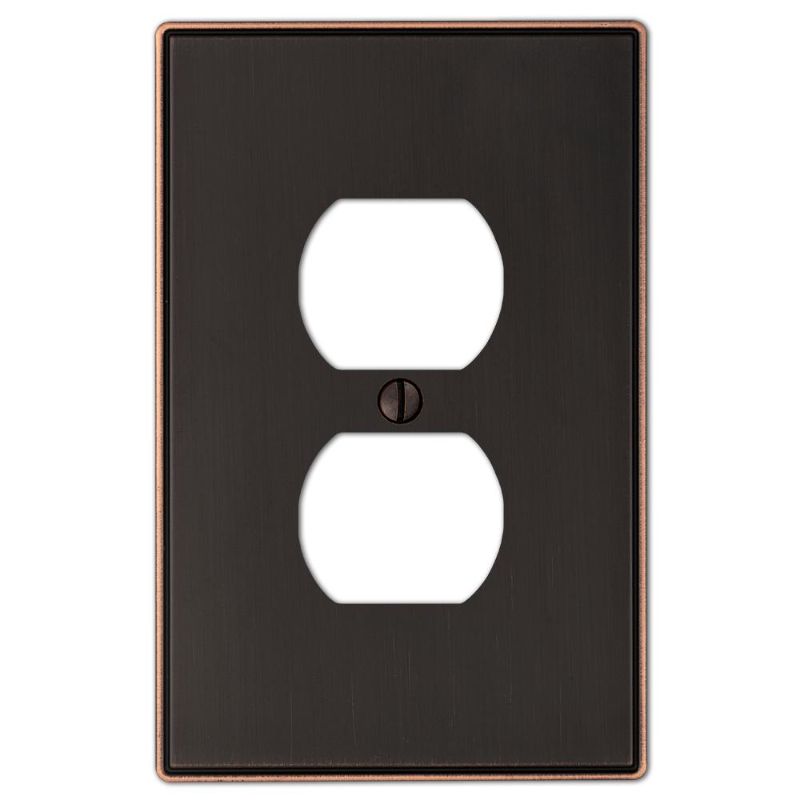 Photo 1 of 13-pack
Hampton Bay Ansley 1 Gang Duplex Metal Wall Plate - Aged Bronze
