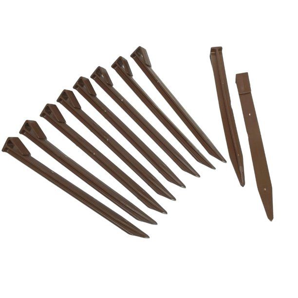 Photo 1 of 9.5" Landscaping Plastic Garden Stakes (10 Pack)
