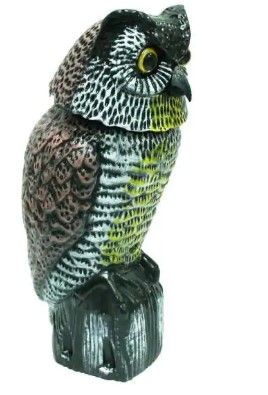 Photo 1 of 14 in. H Defense Garden Owl