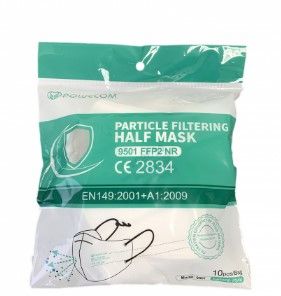 Photo 1 of 14 PACKS OF Powecom disposable respirator mask 5 layers FFP2 NR, CE 2834, Disposable Mask