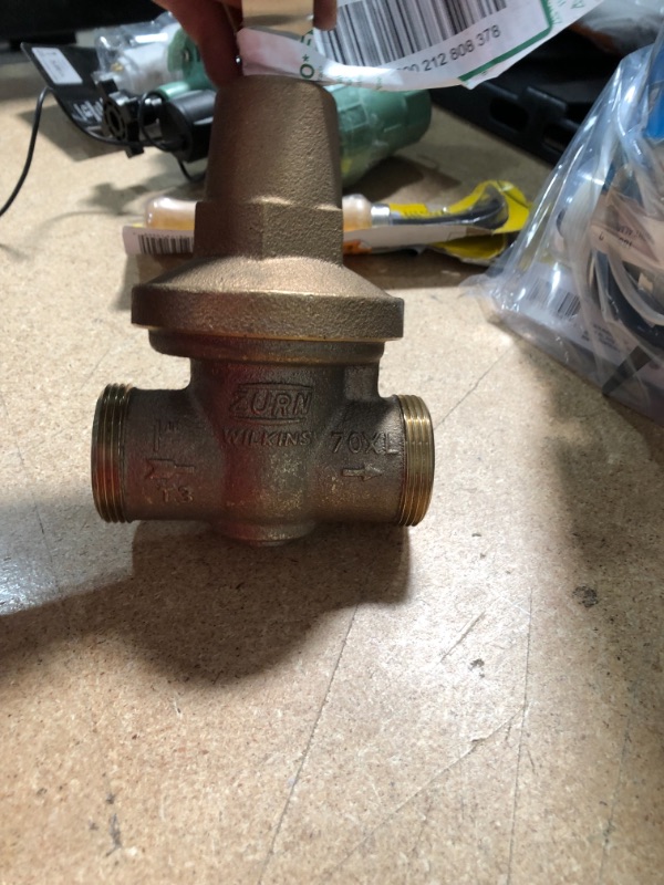 Photo 4 of 1 in. Brass Water Pressure-Reducing Double-Union FNPT Valve
