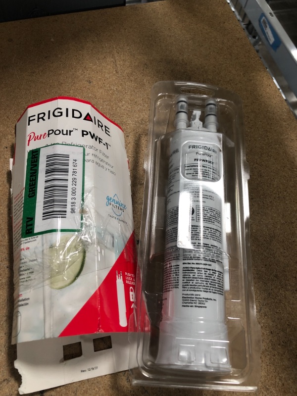 Photo 2 of 
Frigidaire Water and Ice Refrigerator Filter PWF-1